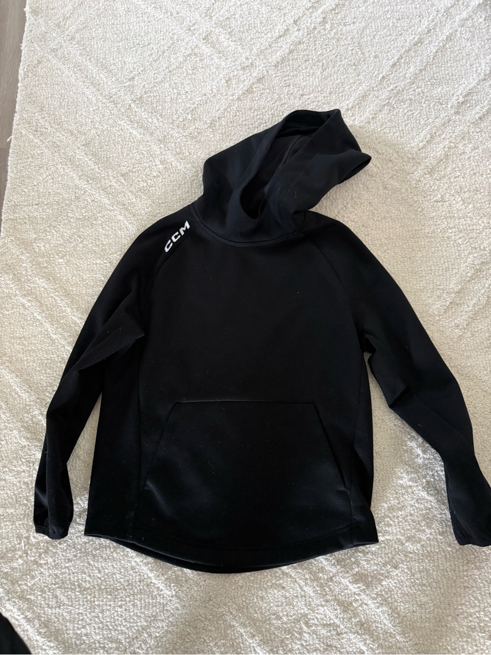 CCM Black Hoodie. Boys size medium